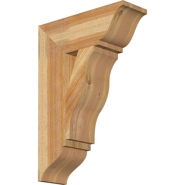 Ekena Millwork Funston Traditional Rough Sawn Bracket, Western Red Cedar, 6"W x 18"D x 26"H BKT06X18X26FST01RWR - main